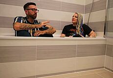 Livie shares her bath story in an emotional backstage interview with Frankie Jax