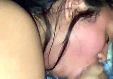 Tinder Girl Endures BDSM Slavery With Sucking, Blowjob, Face Fucking, And Creampie