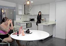 My stepsister makes me feel like a slut by fucking my ass roughly with toys in this quickie