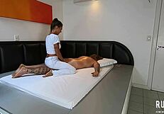 naughty masseuse asks client to fuck her ass - ana rothbard