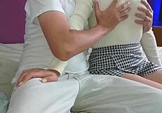 studying turns into fucking with roommate