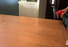 the sexy brunette came to her friend's house for lesbian sex