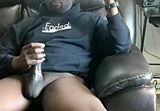 Sir Maxximus Stroking Solo On The Couch