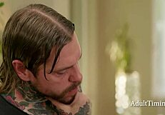 Cougar Nina Heels receives unexpected anal pounding from Dean Van Damme during gym workout