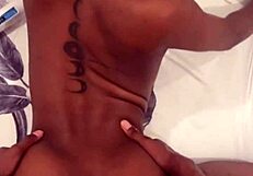 Can You Handle This Petite Ebony Muscular Babe with Tight Pussy Lips Squirting?