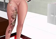 Naughty Blonde Dances Seductively For Her Hot Stepbrother.