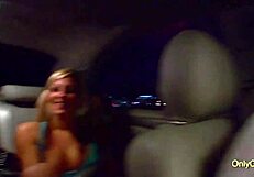 18yo Lilly Kingston strips in garage.