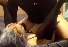 Man fucks woman's pussy on Easter