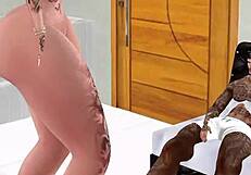 Naughty Blonde Dances Seductively For Her Hot Stepbrother.