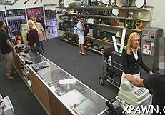 extraordinary sex in shop with sucking and fucking