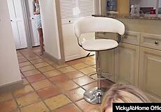 Blonde HOTTIES Vicky Vette and Reagan Lush SUCKING Cock