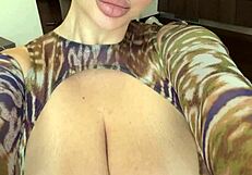 Juicy Wet Big Natural Tits Spilling Water, Intriguing Contrast of Natural Juiciness