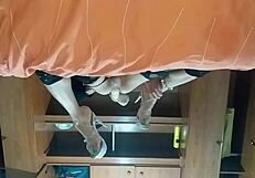 Latina shemale toys her ass?