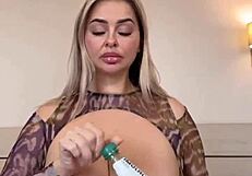 Juicy Wet Big Natural Tits Spilling Water, Intriguing Contrast of Natural Juiciness