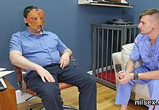 Slutty cutie brought to butthole loony bin for awkward therapy.