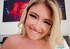 adria rae loses lashes during sloppy blowjob with big tits