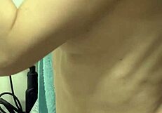 After Shower, Wife's Nipples Harden From Pinching And Licking