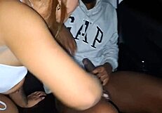 Gave colombian neighbor ride, fucked her big pussy in car backseat