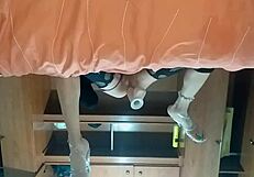 Latina shemale toys her ass?