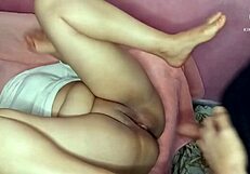 the arab wife blows and fucks her husband hard