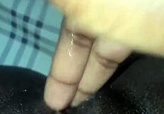 homemade ebony solo with muscular body and wet pussy lips