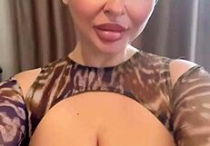 Juicy Wet Big Natural Tits Spilling Water, Intriguing Contrast of Natural Juiciness