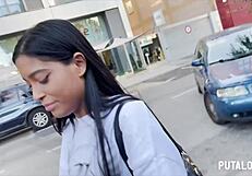 torbe catches skinny teen 18+ kali and seduces her for hard fucking