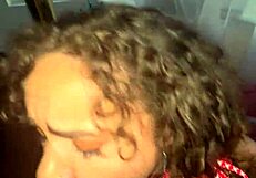 Will This Curly-Haired Nympho Take Flaxk's Facial?