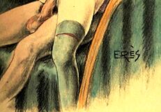 vintage erotic with antique retro style