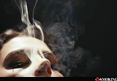 Valentina Nappi Smoking Cigarette Prepares for Blowjob & Handjob