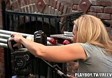 Behind the scenes interview at playboy tv
