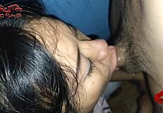 sexy milf sucks and fucks on stairs