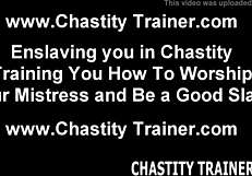 Tiny Cock Gets Locked Up In Bondage!