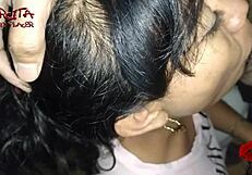 sexy milf sucks and fucks on stairs