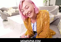 Big Tits Milf Step Mom With Pink Hair Seduces Stepson Pov - Adira Allure