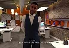 Office Slut Engages in Blowjob and Pussy Fucking Leading to Cumshot