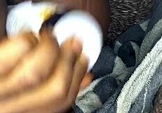 hello everyone i got this bottle as a fan gift and decided to ride it for some fun creampie action