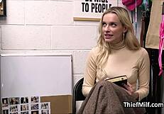 Milf Busted, Kneels For Blowjob!