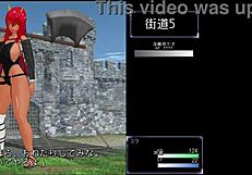 Anime game hentai with intense M勇クエスト　鬼 action