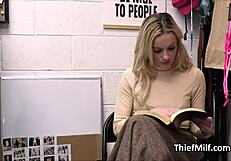 Milf Busted, Kneels For Blowjob!