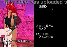 Anime game hentai with intense M勇クエスト　鬼 action