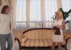 After Walking Through The House This Bitch Got Her Huge Clit And Ass Drilled Well