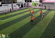 The intense hardcore sex and cumshot facial turned chaotic when the ParisEofc vs Wayra match ended badly