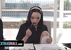 Mad Tutor Spanks and Fucks Bratty Student Selina Imai