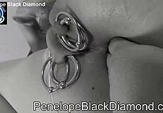 Penelope black diamond reaches big orgasm with anal vibrator