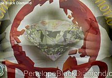 Penelope black diamond reaches big orgasm with anal vibrator