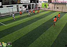 The intense hardcore sex and cumshot facial turned chaotic when the ParisEofc vs Wayra match ended badly