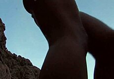 halana k craves anal fuck outdoor with ass to mouth cumshot. brunette shaved pussy spreads eagerly.