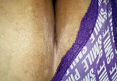 Latina's passionate homemade ass play.