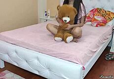 Left alone with perverted stepdad who fucks me hard!